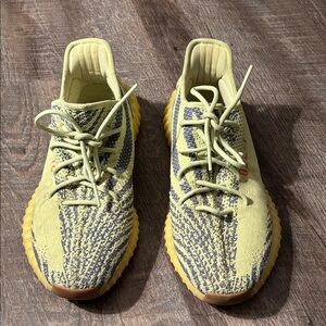 adidas Yeezy Boost 350 V2 Yellow and Blue Sneakers
